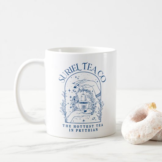 Mug La société Suriel Tea Co ACOTAR Velaris 3WH2 (Avec donut)