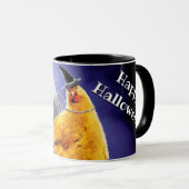 Mug La sorcière de poulet sur le Broomstick (Devant droit)