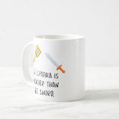 Mug La Spatula est plus puissante que l'épée (Devant gauche)