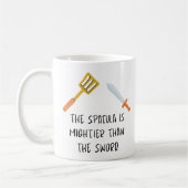 Mug La Spatula est plus puissante que l'épée (Gauche)