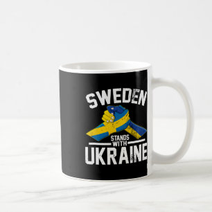 Mug La Suède soutient l'Ukraine Drapeau suédois ukrain