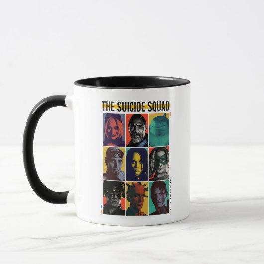 Mug La Suicide Squad | Rétro Grid With Harley Quinn (Gauche)