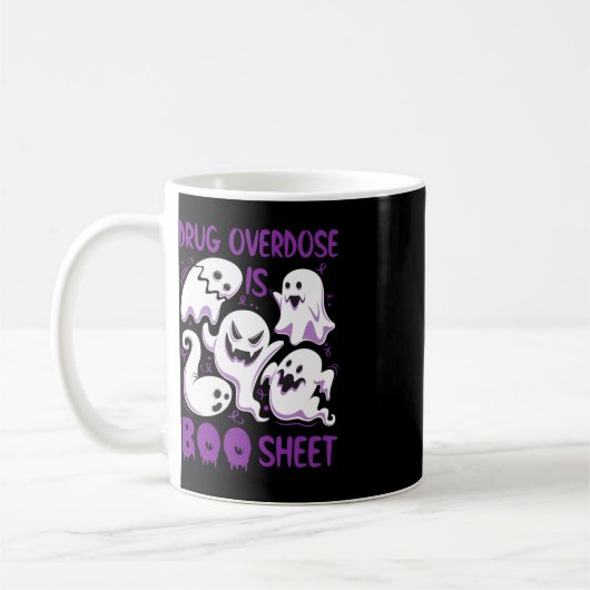 Mug La surdose de drogue est Botte feuille pourpre Boo (Gauche)