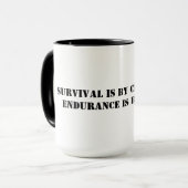Mug La survie est par hasard mais la résistance est (Devant gauche)