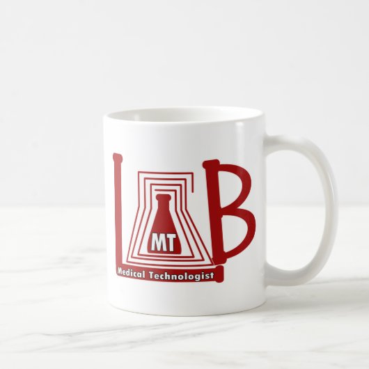 MUG LA TA DE LOGO DE FLACON DE LABORATOIRE - (Droite)