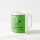 Mug La tactique drôle de jeu de football américain, (Devant droit)