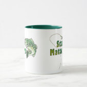 Mug La taille compte drôle de pêche (Centre)