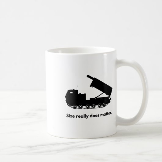 Mug La taille compte vraiment autocollant Mlrs (Droite)