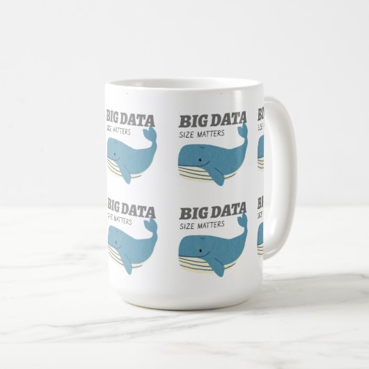 Mug La taille des données Big Data importe (Devant droit)