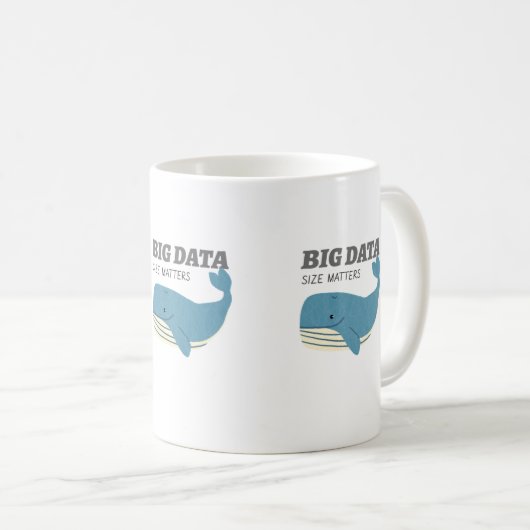 Mug La taille des données Big Data importe (Devant droit)