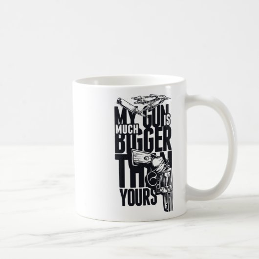 Mug La taille ne compte pas Autocollant de comparaison (Droite)