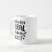 Mug "La tante de quelqu'un" avec des fleurs (Devant gauche)