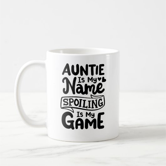 Mug "La tante est mon nom, le spoiling est mon jeu" (Gauche)