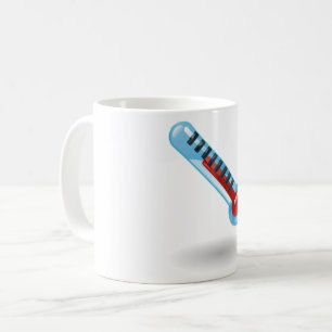 Mug La température de thermomètre