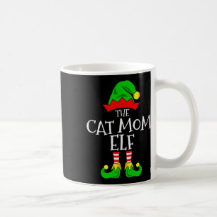Mug La tenue d'elfe maman de chat drôle de Noël pour l