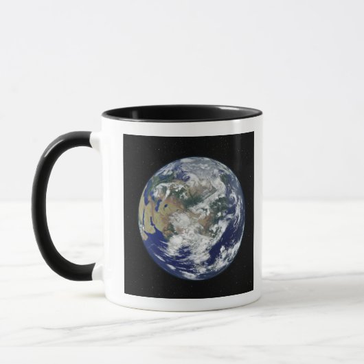 Mug La Terre entièrement éclairée centrée sur l'Asie (Gauche)