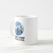 Mug La terre est ronde et la science est réelle (Devant gauche)