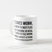 Mug La terre n'est pas plate et le changement climatiq (Devant gauche)