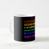 Mug La Terre n'est pas un vaccin plat Travailler une s (Devant gauche)