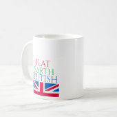 Mug La terre plate les Anglais (Devant gauche)