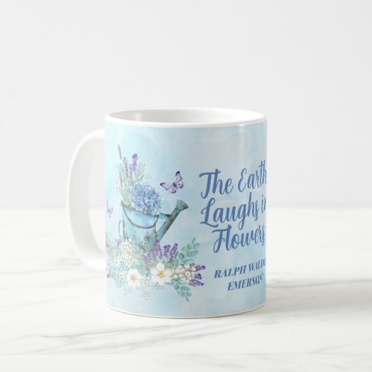 Mug La Terre Rire En Fleurs - Arrangement Floral (Devant gauche)