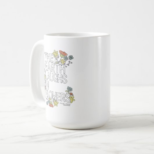 Mug La Terre rit de fleurs (Devant gauche)