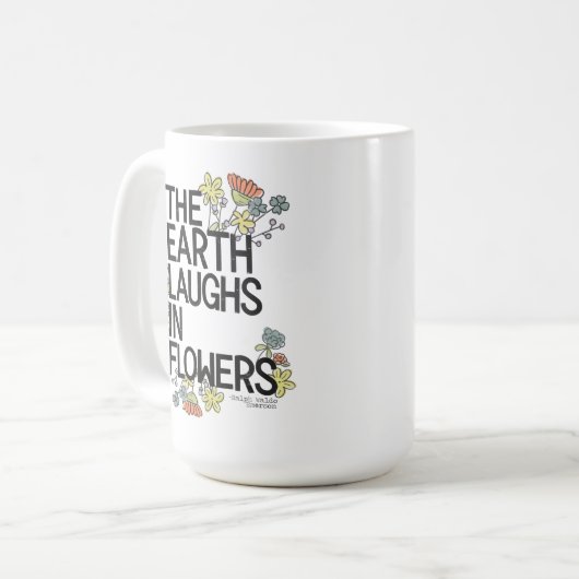 Mug La Terre rit de fleurs (Devant gauche)