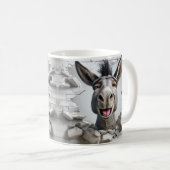 Mug La tête Animée de l'âne apparaît murale cassante (Devant droit)