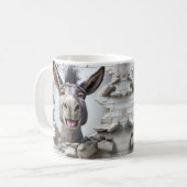 Mug La tête Animée de l'âne apparaît murale cassante (Devant gauche)