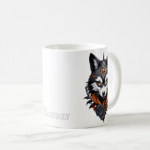 Mug La tête de loup majestueuse, finie en profondeur, (Devant droit)