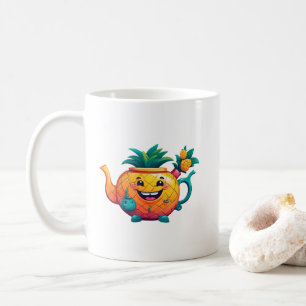 Mug La théière joyeuse et prospère de l'ananas