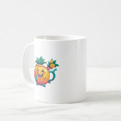 Mug La théière joyeuse et prospère de l'ananas (Devant gauche)
