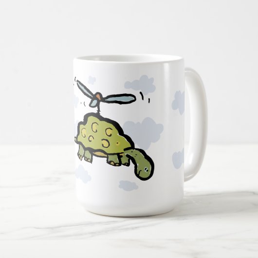 Mug la tortue hélicoptère (Devant droit)