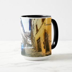 Mug La Toscane. L'Italie. Cortona.
