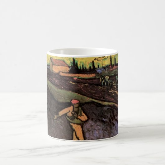 Mug La Tour : périphérie d'Arles par Vincent van Gogh (Centre)