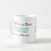 Mug La tourterelle mondiale de la paix (Devant gauche)