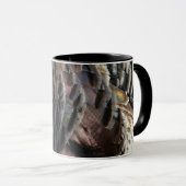 Mug La Turquie sauvage Plumes I Abstrait Nature Design (Devant droit)