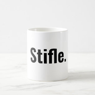 Mug La typographie amusante la citation de café étouff