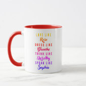 Mug La typographie des Golden Girls (Gauche)
