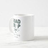 Mug La typographie du voyage en famille d'été Keepsaké (Devant gauche)