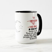 Mug La typographie d'une personne drôle pas un matin (Devant droit)