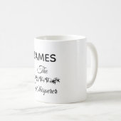 Mug La typographie mignonne drôle de Whisperer de (Devant droit)