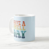 Mug La typographie moderne de l'arc-en-ciel Swell Day (Devant gauche)