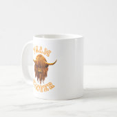 Mug La vache des montagnes écossaise célèbre le (Devant gauche)