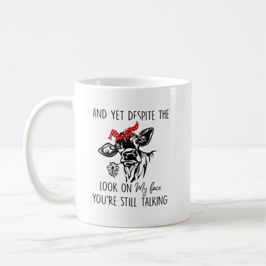 Mug La vache Regarde Mon Visage (Gauche)