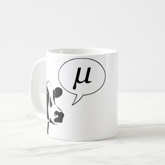 Mug La vache scientifique va la MU (Devant gauche)