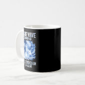 Mug La Vague Bleue Vient Couverte De Cheveux De Chat D (Devant gauche)