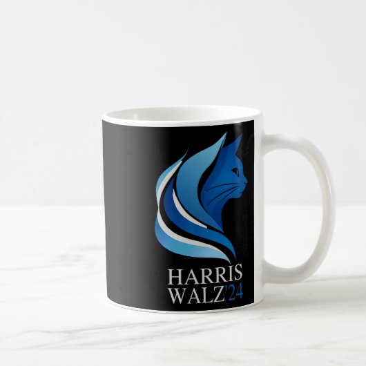 Mug La Vague Bleue Vient Couverte De Cheveux De Chat D (Droite)