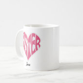 Mug La valeur nutritive stimulée par l'amour et la soi (Devant gauche)