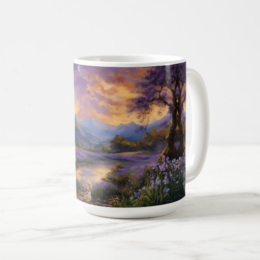 Mug La vallée de la Lavande à l'aube (Devant droit)